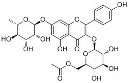 Kaempferol 3-o-(6’’-o-acetyl)glucoside-7-o-rhamnosideStructure,66465-24-5Structure Kaempferol 3-o-(6’’-o-acetyl)glucoside-7-o-rhamnoside Structure,66465-24-5Structure