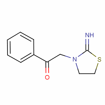 2-(2-亞氨基-3-噻唑啉基)-1-苯乙酮結(jié)構(gòu)式_6649-75-8結(jié)構(gòu)式