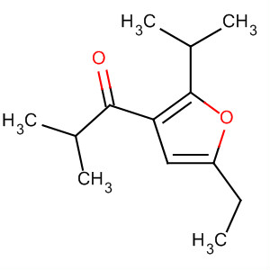 (9ci)-1-[5-乙基-2-(1-甲基乙基)-3-呋喃]-2-甲基-1-丙酮結(jié)構(gòu)式_672932-73-9結(jié)構(gòu)式