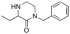 Piperazinone, 3-ethyl-1-(phenylmethyl)-(9ci)Structure,674283-98-8Structure Piperazinone, 3-ethyl-1-(phenylmethyl)-(9ci) Structure,674283-98-8Structure