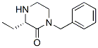 Piperazinone, 3-ethyl-1-(phenylmethyl)-, (3s)-(9ci)Structure,674791-89-0Structure Piperazinone, 3-ethyl-1-(phenylmethyl)-, (3s)-(9ci) Structure,674791-89-0Structure
