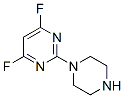 Pyrimidine, 4,6-difluoro-2-(1-piperazinyl)- (9ci)Structure,675588-43-9Structure Pyrimidine, 4,6-difluoro-2-(1-piperazinyl)- (9ci) Structure,675588-43-9Structure