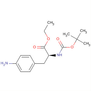 (S)-3-(4-氨基苯基)-2-((叔丁氧基羰基)氨基)丙酸乙酯結(jié)構(gòu)式_67630-01-7結(jié)構(gòu)式