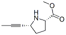 L-proline, 5-(1-propynyl)-, methyl ester, (5r)-(9ci)Structure,676560-92-2Structure L-proline, 5-(1-propynyl)-, methyl ester, (5r)-(9ci) Structure,676560-92-2Structure