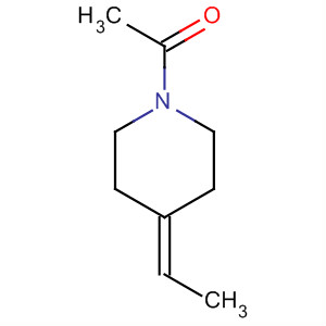 Piperidine, 1-acetyl-4-ethylidene-(9ci)Structure,67727-82-6Structure Piperidine, 1-acetyl-4-ethylidene-(9ci) Structure,67727-82-6Structure