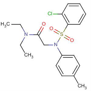 2-[(2-氯-苯磺?；?-對甲苯-氨基]-N,N-二乙基-乙酰胺結(jié)構(gòu)式_680588-92-5結(jié)構(gòu)式