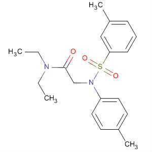 N,N-二乙基-2-[(甲苯-3-磺酰基)-對甲苯-氨基]-乙酰胺結(jié)構(gòu)式_680588-93-6結(jié)構(gòu)式