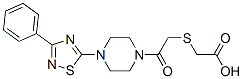 2-({2-氧代-2-[4-(3-苯基-1,2,4-噻二唑-5-基)哌嗪o]乙基}硫代)乙酸結(jié)構(gòu)式_681136-34-5結(jié)構(gòu)式