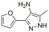 1H-pyrazol-4-amine, 3-(2-furanyl)-5-methyl-Structure,681180-64-3Structure 1H-pyrazol-4-amine, 3-(2-furanyl)-5-methyl- Structure,681180-64-3Structure