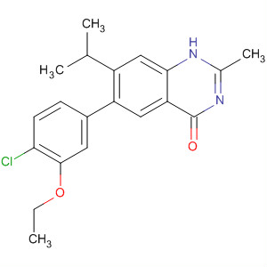 6-(4-氯-3-乙氧基-苯基)-7-異丙基-2-甲基-3H-喹唑啉-4-酮結(jié)構(gòu)式_681292-12-6結(jié)構(gòu)式