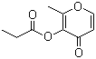 丙酸麥芽酚酯結(jié)構(gòu)式_68555-63-5結(jié)構(gòu)式