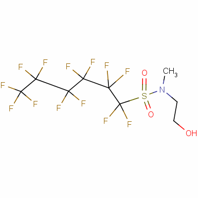 1-Hexanesulfonamide, 1,1,2,2,3,3,4,4,5,5,6,6,6-tridecafluoro-n-(2-hydroxyethyl)-n-methyl-Structure,68555-75-9Structure 1-Hexanesulfonamide, 1,1,2,2,3,3,4,4,5,5,6,6,6-tridecafluoro-n-(2-hydroxyethyl)-n-methyl- Structure,68555-75-9Structure