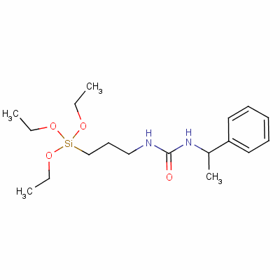 (R)-N-1-苯基乙基-N-三乙氧基甲硅烷基丙基脲結(jié)構(gòu)式_68959-21-7結(jié)構(gòu)式
