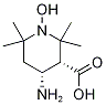 (3R,4R)-4-氨基-1-氧基l-2,2,6,6-四甲基哌啶-3-羧酸結(jié)構(gòu)式_691364-99-5結(jié)構(gòu)式