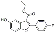2-(4-氟苯基)-5-羥基-3-苯并呋喃羧酸乙酯結(jié)構(gòu)式_691856-86-7結(jié)構(gòu)式