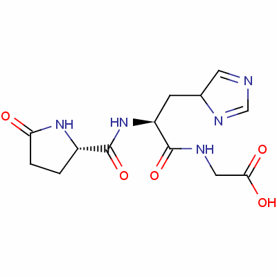 5-氧代-L-脯氨酰-L-組氨酰-甘氨酸結(jié)構(gòu)式_69275-10-1結(jié)構(gòu)式