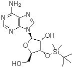 3-O-叔丁基二甲基甲硅烷基腺苷酸結(jié)構(gòu)式_69504-14-9結(jié)構(gòu)式