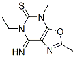 (9ci)-6-乙基-6,7-二氫-7-亞氨基-2,4-二甲基-噁唑并[5,4-d]嘧啶-5(4h)-硫酮結(jié)構(gòu)式_698365-69-4結(jié)構(gòu)式
