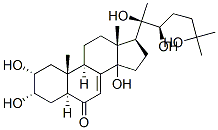 (2A,3A,5A,22R)-2,3,14,20,22,25-六羥基膽甾-7-烯-6-酮結構式_698975-64-3結構式