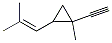(9ci)-1-乙炔-1-甲基-2-(2-甲基-1-丙烯基)-環(huán)丙烷結(jié)構(gòu)式_69903-68-0結(jié)構(gòu)式