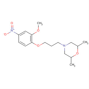 4-[3-(2-Methoxy-4-nitro-phenoxy)-propyl]-2,6-dimethyl-morpholine Structure,700804-27-9Structure