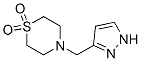 Thiomorpholine, 4-(1h-pyrazol-3-ylmethyl)-, 1,1-dioxide (9ci)Structure,701214-23-5Structure Thiomorpholine, 4-(1h-pyrazol-3-ylmethyl)-, 1,1-dioxide (9ci) Structure,701214-23-5Structure