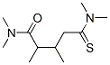Pentanamide, 5-(dimethylamino)-n,n,2,3-tetramethyl-5-thioxo-Structure,70481-41-3Structure Pentanamide, 5-(dimethylamino)-n,n,2,3-tetramethyl-5-thioxo- Structure,70481-41-3Structure