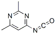Pyrimidine, 4-isocyanato-2,6-dimethyl- (9ci)Structure,72975-47-4Structure Pyrimidine, 4-isocyanato-2,6-dimethyl- (9ci) Structure,72975-47-4Structure