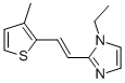 (9ci)-1-乙基-2-[2-(3-甲基-2-噻吩)乙烯]-1H-咪唑結(jié)構(gòu)式_737707-34-5結(jié)構(gòu)式