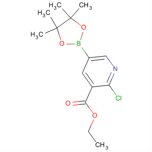 2-氯-5-(4,4,5,5-四甲基-1,3,2-二噁硼烷-2-基)-3-吡啶羧酸乙酯結(jié)構(gòu)式_741709-69-3結(jié)構(gòu)式