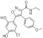 5-(5-氯-2,4-二羥基苯基)-n-乙基-4-(4-甲氧基苯基)異噁唑-3-羧酰胺結構式_747413-08-7結構式