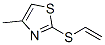 Thiazole, 2-(ethenylthio)-4-methyl-Structure,74761-05-0Structure Thiazole, 2-(ethenylthio)-4-methyl- Structure,74761-05-0Structure