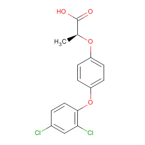 S-(-)-禾草靈; S-(-)-2-(4(-2,4-二氯苯氧基)苯氧基)丙酸結(jié)構(gòu)式_75021-71-5結(jié)構(gòu)式