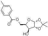5-O-對(duì)甲苯甲?；?1,2-O-異亞丙基-ALPHA-D-呋喃木糖結(jié)構(gòu)式_75096-60-5結(jié)構(gòu)式