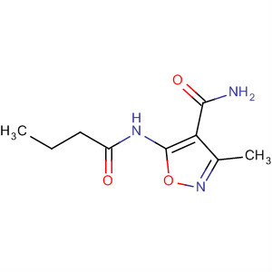 5-(Butanoylamino)-3-methyl-1,2-oxazole-4-carboxamideStructure,758721-89-0Structure 5-(Butanoylamino)-3-methyl-1,2-oxazole-4-carboxamide Structure,758721-89-0Structure