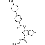 1-乙基氧基羰基-3-[4-(4-甲基-1-哌嗪)-苯甲?；被鵠-5,6-二氫-吡咯并[3,4-c]吡唑結(jié)構(gòu)式_761443-50-9結(jié)構(gòu)式