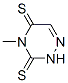 1,2,4-Triazine-3,5(2h,4h)-dithione, 4-methyl-Structure,7632-29-3Structure 1,2,4-Triazine-3,5(2h,4h)-dithione, 4-methyl- Structure,7632-29-3Structure