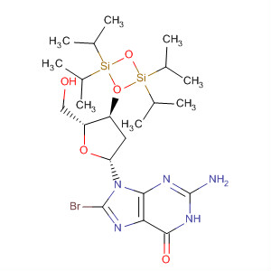 8-溴-N9-[3’,5’-O-(1,1,3,3-四(異丙基)-1,3-二硅氧烷二基)-beta-D-2’-脫氧呋喃核糖基]鳥(niǎo)嘌呤結(jié)構(gòu)式_769141-88-0結(jié)構(gòu)式
