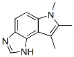 (9CI)-1,6-二氫-6,7,8-三甲基-吡咯并[3,2-e]苯并咪唑結構式_76920-75-7結構式