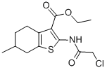 2-(2-氯乙?；被?-6-甲基-4,5,6,7-四氫苯并[b]噻吩-3-羧酸乙酯結(jié)構(gòu)式_76981-87-8結(jié)構(gòu)式