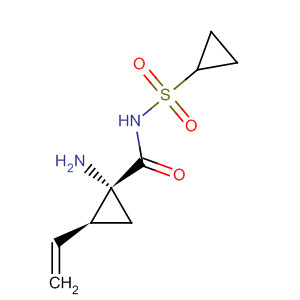 Cyclopropanecarboxamide, 1-amino-N-(cyclopropylsulfonyl)-2-ethenyl-, (1R,2S)-Structure,772337-53-8Structure Cyclopropanecarboxamide, 1-amino-N-(cyclopropylsulfonyl)-2-ethenyl-, (1R,2S)- Structure,772337-53-8Structure