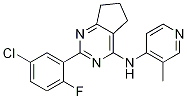 2-(5-氯-2-氟苯基)-n-(3-甲基吡啶-4-基)-6,7-二氫-5H-環(huán)戊并[d]嘧啶-4-胺結(jié)構(gòu)式_773138-62-8結(jié)構(gòu)式