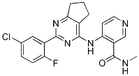 4-((2-(5-氯-2-氟苯基)-6,7-二氫-5H-環(huán)戊并[d]嘧啶-4-基)氨基)-n-甲基煙酰胺結(jié)構(gòu)式_773138-82-2結(jié)構(gòu)式