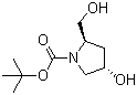 (2R,4S)-4-羥基-2-(羥基甲基)吡咯烷-1-羧酸叔丁酯結(jié)構(gòu)式_77450-03-4結(jié)構(gòu)式