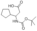 3-Tert-butoxycarbonylamino-3-cyclopentyl-propionic acidStructure,776330-74-6Structure 3-Tert-butoxycarbonylamino-3-cyclopentyl-propionic acid Structure,776330-74-6Structure