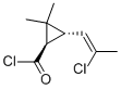 反式-(9ci)-3-(2-氯-1-丙烯基)-2,2-二甲基-環(huán)丙烷羰酰氯結(jié)構(gòu)式_77748-14-2結(jié)構(gòu)式