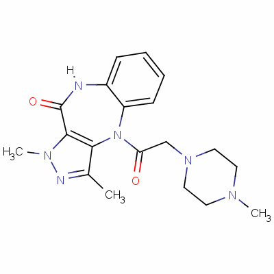 Zolenzepine Structure,78208-13-6Structure