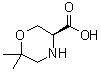 (S)-6,6-dimethyl-morpholine-3-carboxylic acidStructure,783349-44-0Structure (S)-6,6-dimethyl-morpholine-3-carboxylic acid Structure,783349-44-0Structure