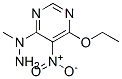 Pyrimidine, 4-ethoxy-6-(1-methylhydrazino)-5-nitro- (9ci)Structure,78555-94-9Structure Pyrimidine, 4-ethoxy-6-(1-methylhydrazino)-5-nitro- (9ci) Structure,78555-94-9Structure