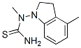 Thiourea, n-(2,3-dihydro-4-methyl-1h-indol-1-yl)-n-methyl- (9ci)Structure,790158-87-1Structure Thiourea, n-(2,3-dihydro-4-methyl-1h-indol-1-yl)-n-methyl- (9ci) Structure,790158-87-1Structure